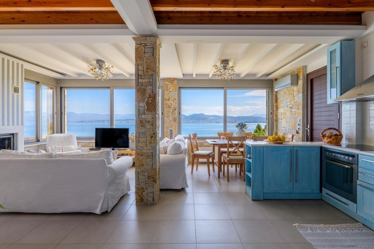 Crystal Beach Villa Chalkís Exteriör bild