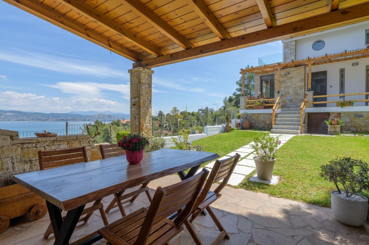 Crystal Beach Villa Chalkís Exteriör bild