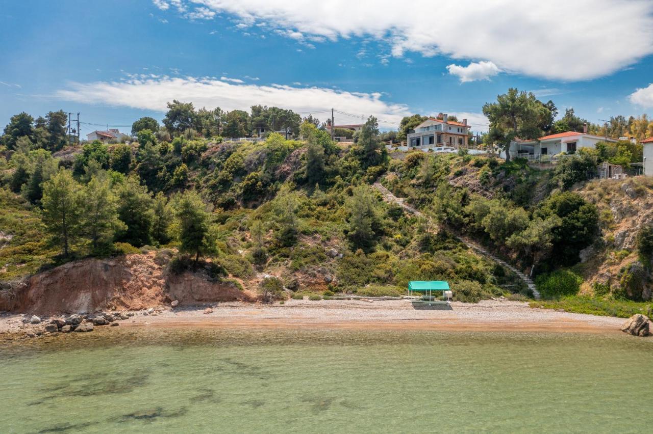 Crystal Beach Villa Chalkís Exteriör bild