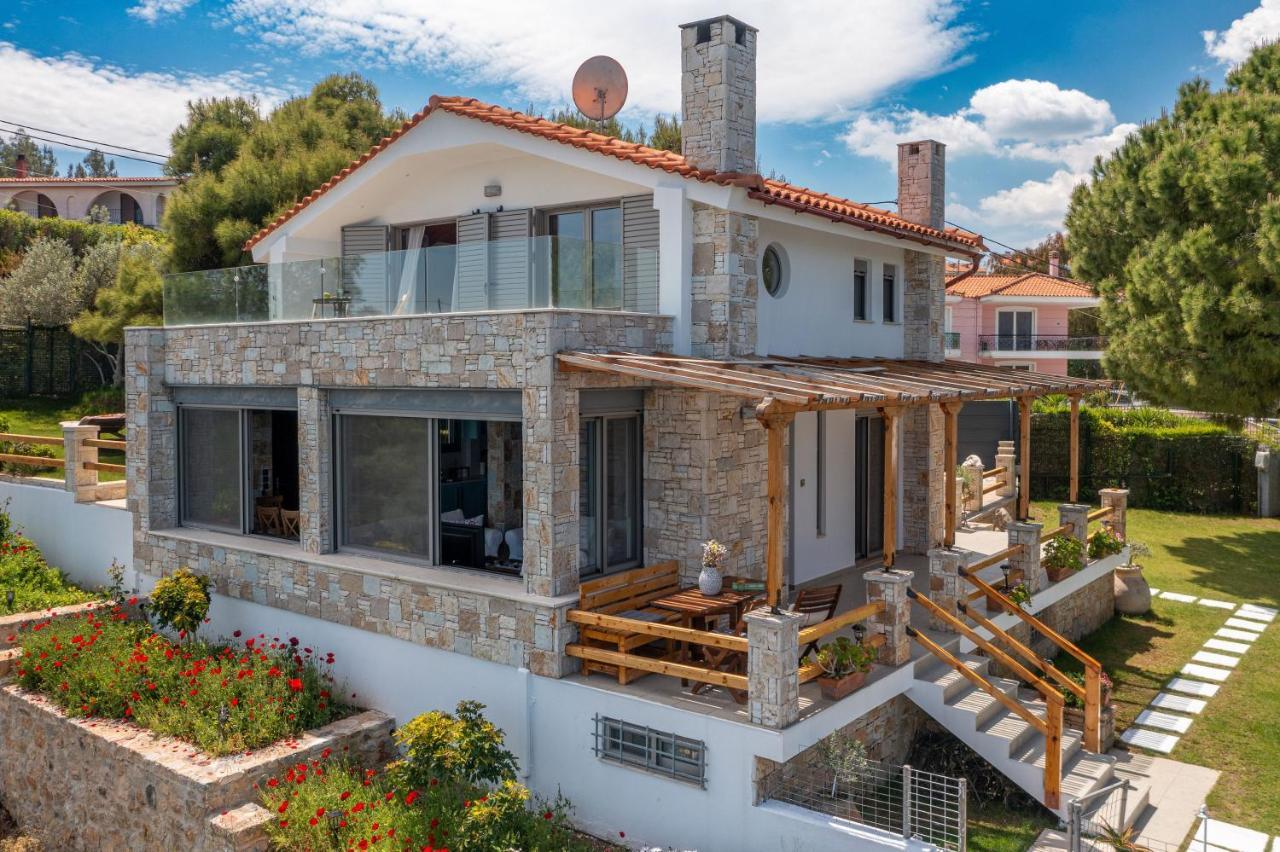 Crystal Beach Villa Chalkís Exteriör bild