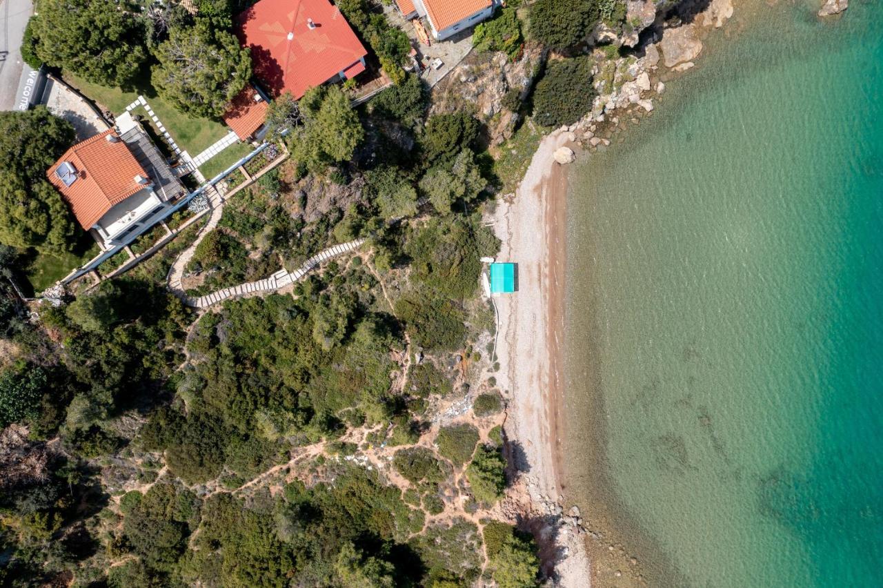 Crystal Beach Villa Chalkís Exteriör bild